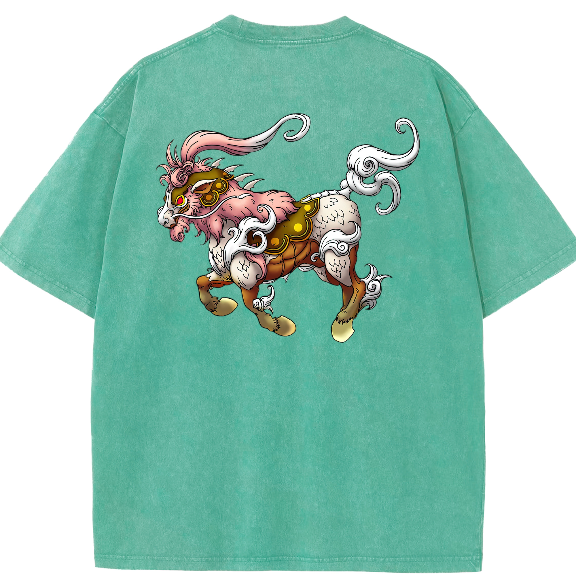 （画像用） ドラゴンクエスト Doragon Kuesuto Dragon Quest 綿100% ヴィンテージ風 半袖Tシャツ（背面プリント）